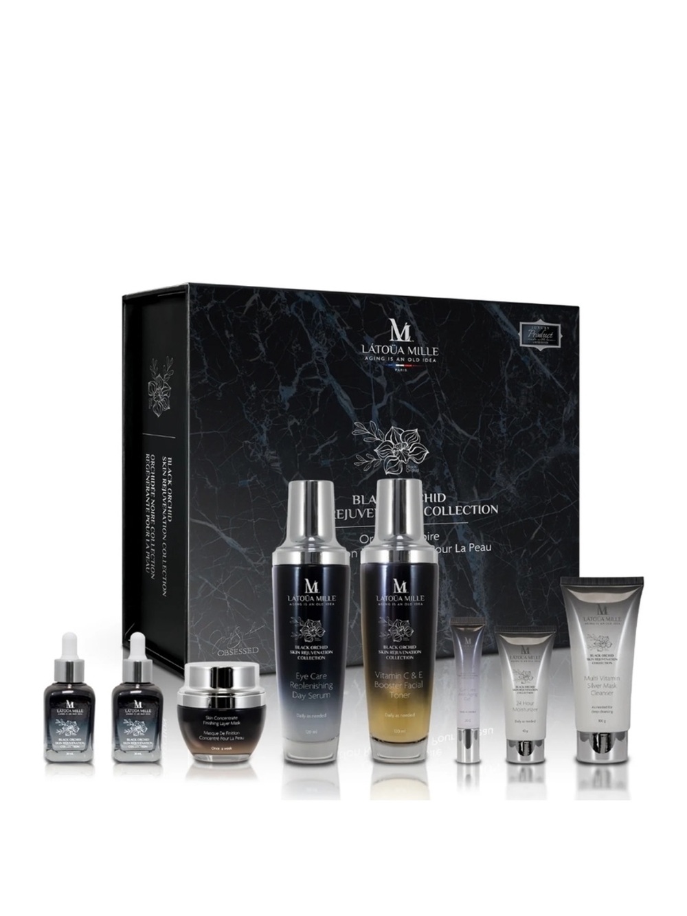 Latoua Mille Black Orchid Skin
Rejuvenation Collection - Full
Set NIB SEALED